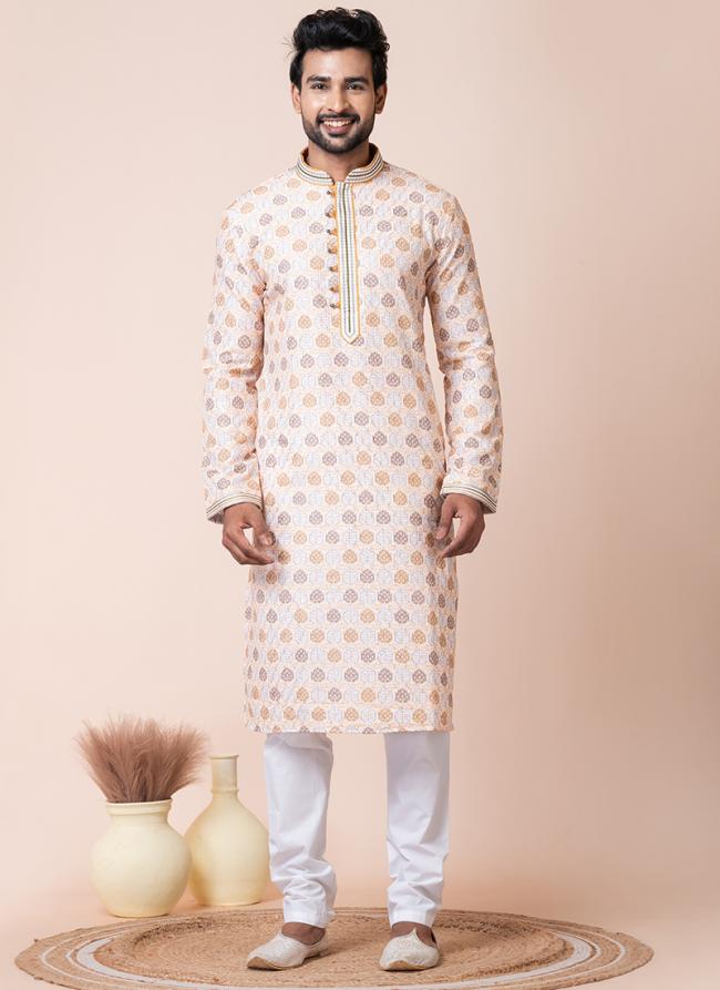 Mono Cotton  Multi Festival Wear Printed Readymade Kurta Pajama